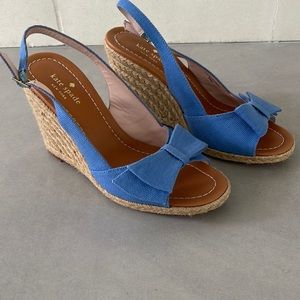 Espadrille wedges blue